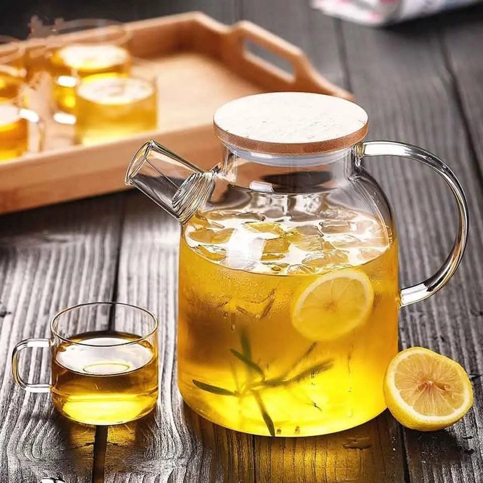 1.6L Tall Glass Teapot
