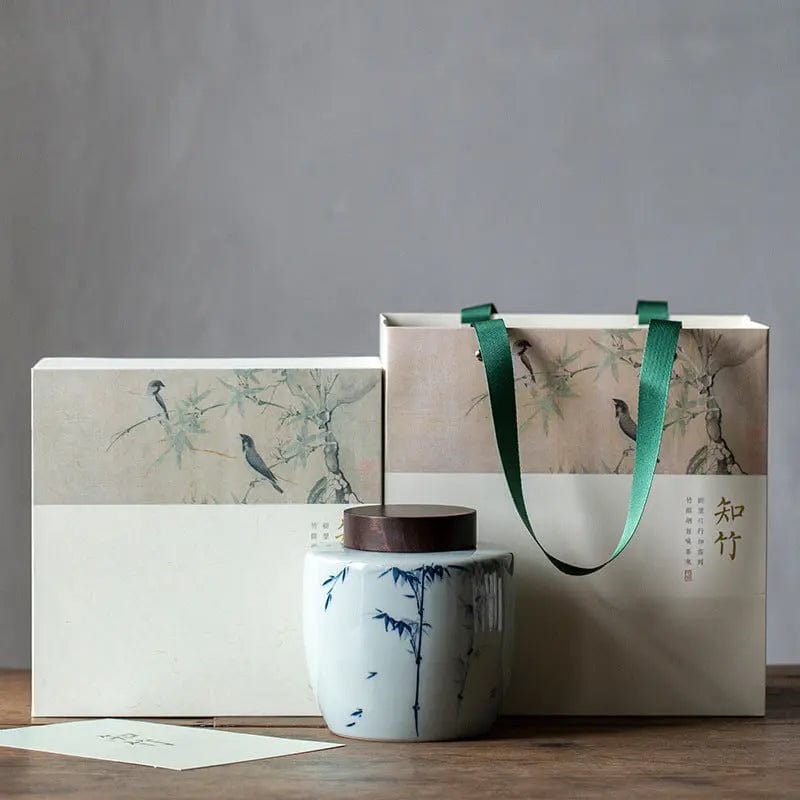 1000 ml Premium Round Ceramic Tea Box