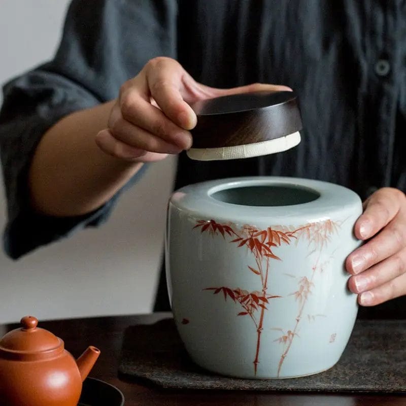 1000 ml Premium Round Ceramic Tea Box