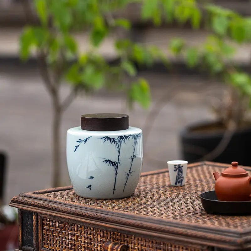 1000 ml Premium Round Ceramic Tea Box