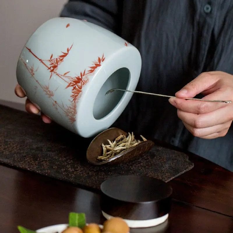 1000 ml Premium Round Ceramic Tea Box
