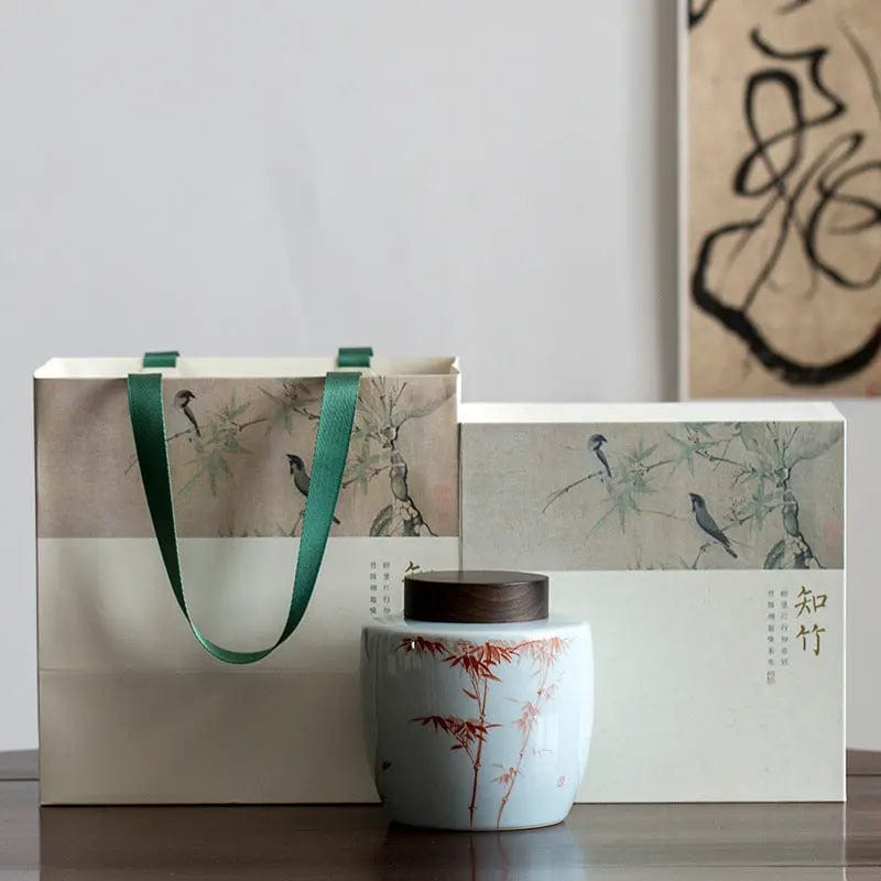 1000 ml Premium Round Ceramic Tea Box