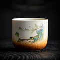 130 ml Ceramic Teacup with Landscape Painting