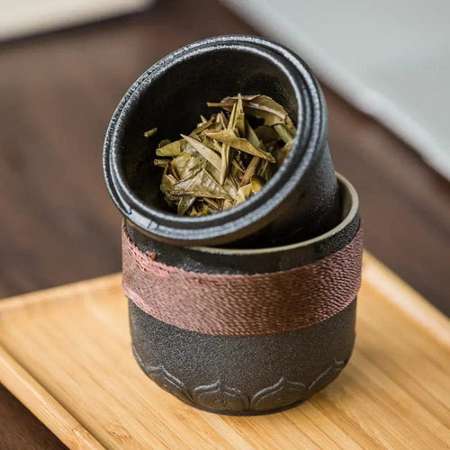 225ML Chinese Portable Ceramic Teapot