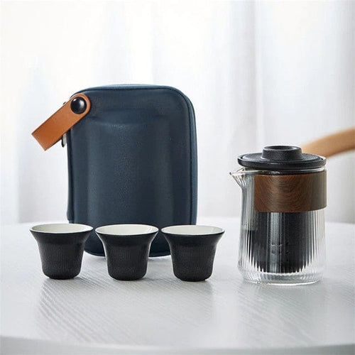 230ML Portable Glass and Ceramic Teapot