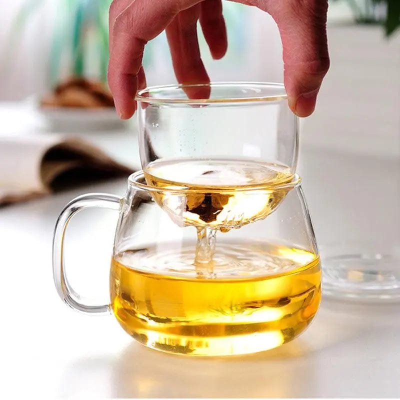 300 ml Glass Tea Mug with Single Infuser