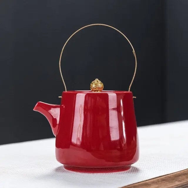 300ML Tall Chinese Porcelain Teapot