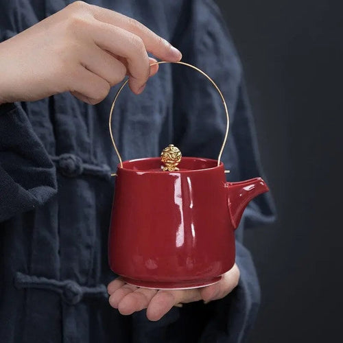 300ML Tall Chinese Porcelain Teapot