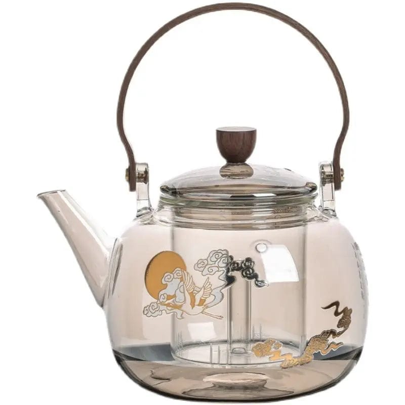 900ML Chinese Design Glass Teapot
