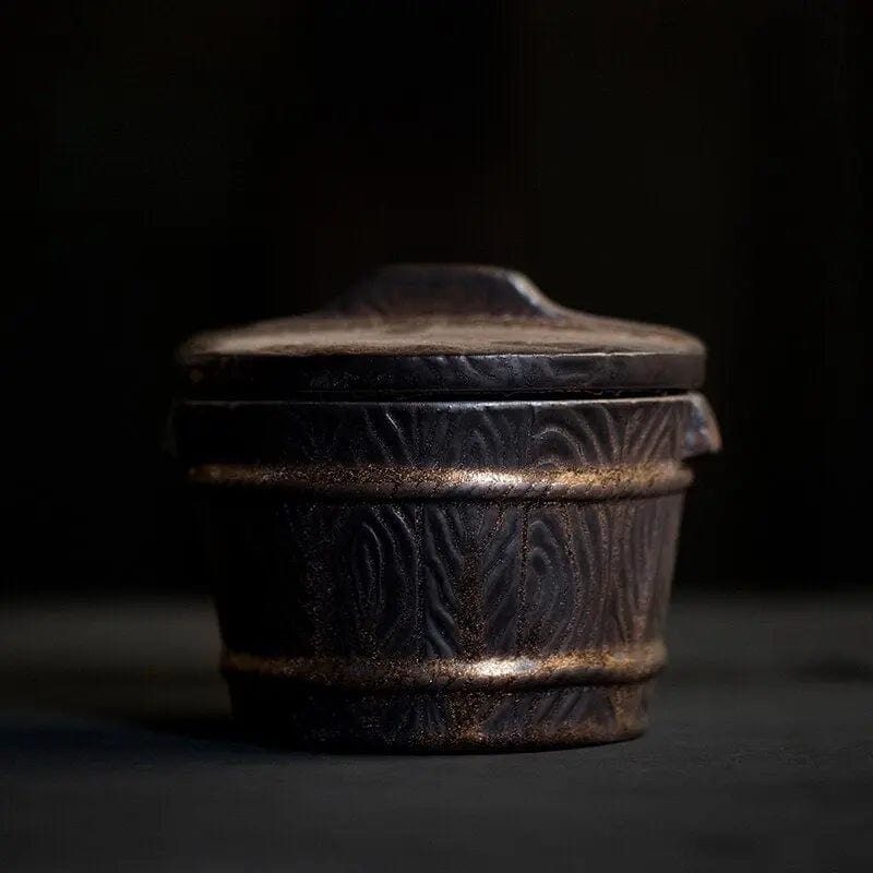 Antique Japanese Ceramic Tea Canister 500ml