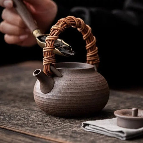Antique Japanese Earthenware Teapot 200ml