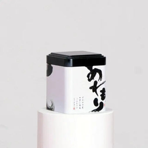 Black and White Metal Tea Box