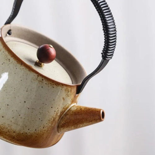 Chinese Beige Porcelain Teapot 300ML