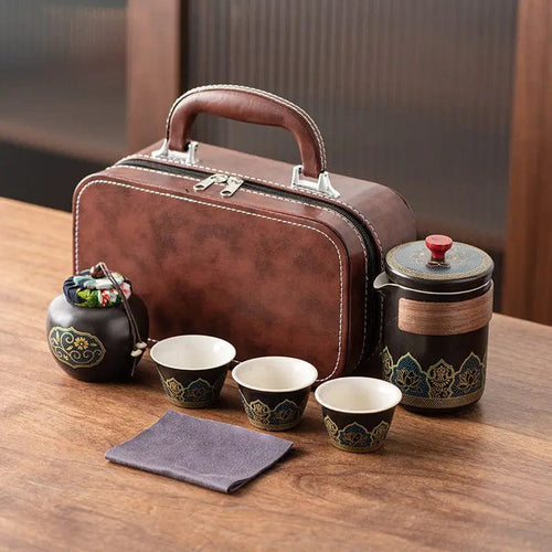 Chinese Ceramic Travel Tea Set