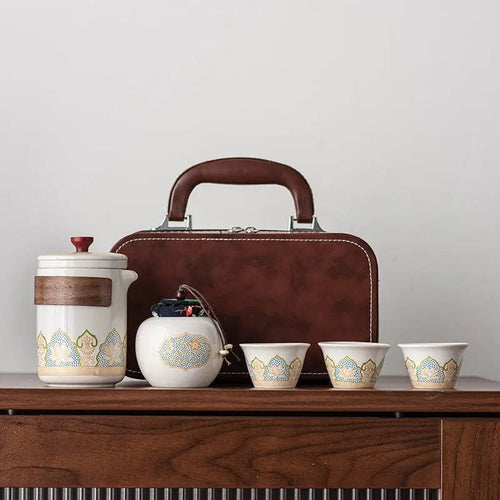Chinese Ceramic Travel Tea Set