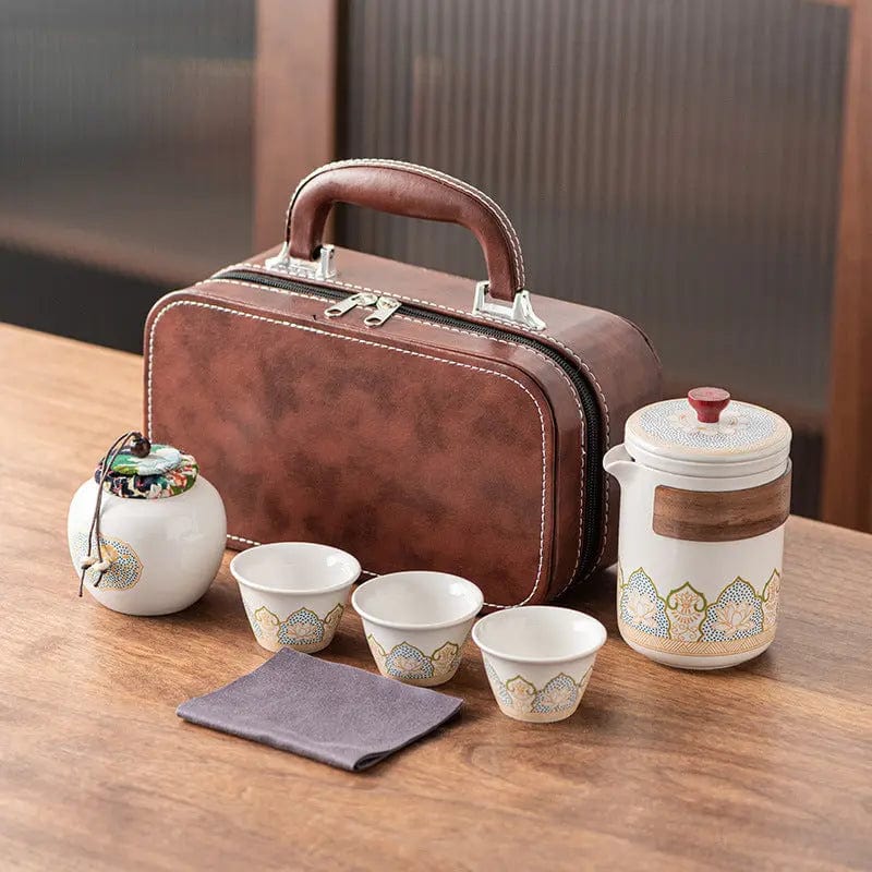 Chinese Ceramic Travel Tea Set