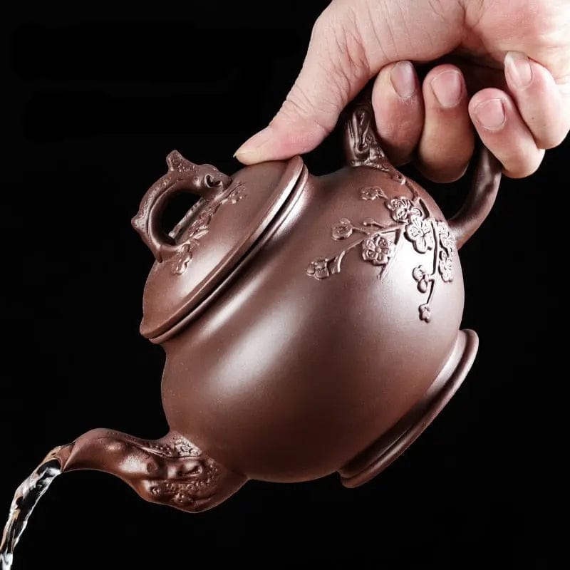 Chinese Clay Teapot with Floral Pattern 500 ml
