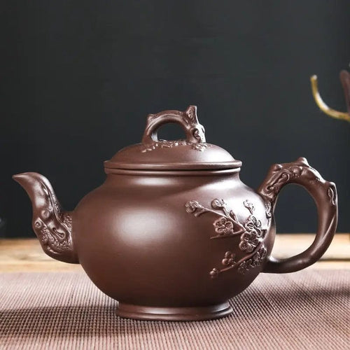 Chinese Clay Teapot with Floral Pattern 500 ml