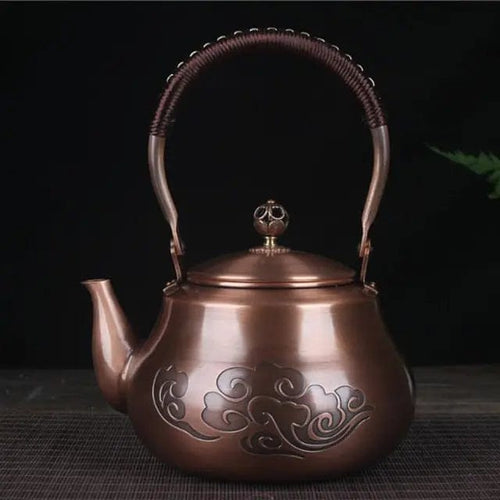Chinese Copper Teapot Clouds 1.6L