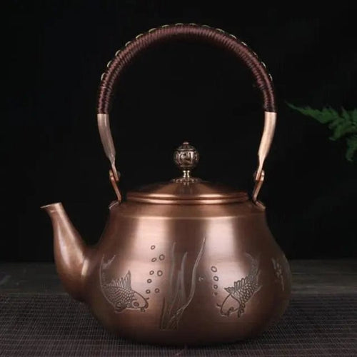 Chinese Copper Teapot Fish 1.6L