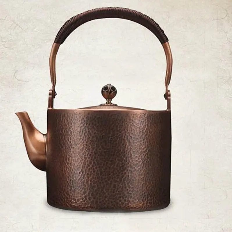Chinese Hammered Copper Teapot 2L