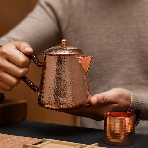 Chinese Hammered Copper Teapot 500ML