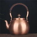 Chinese Round Copper Teapot, Single, 1.5 Liter