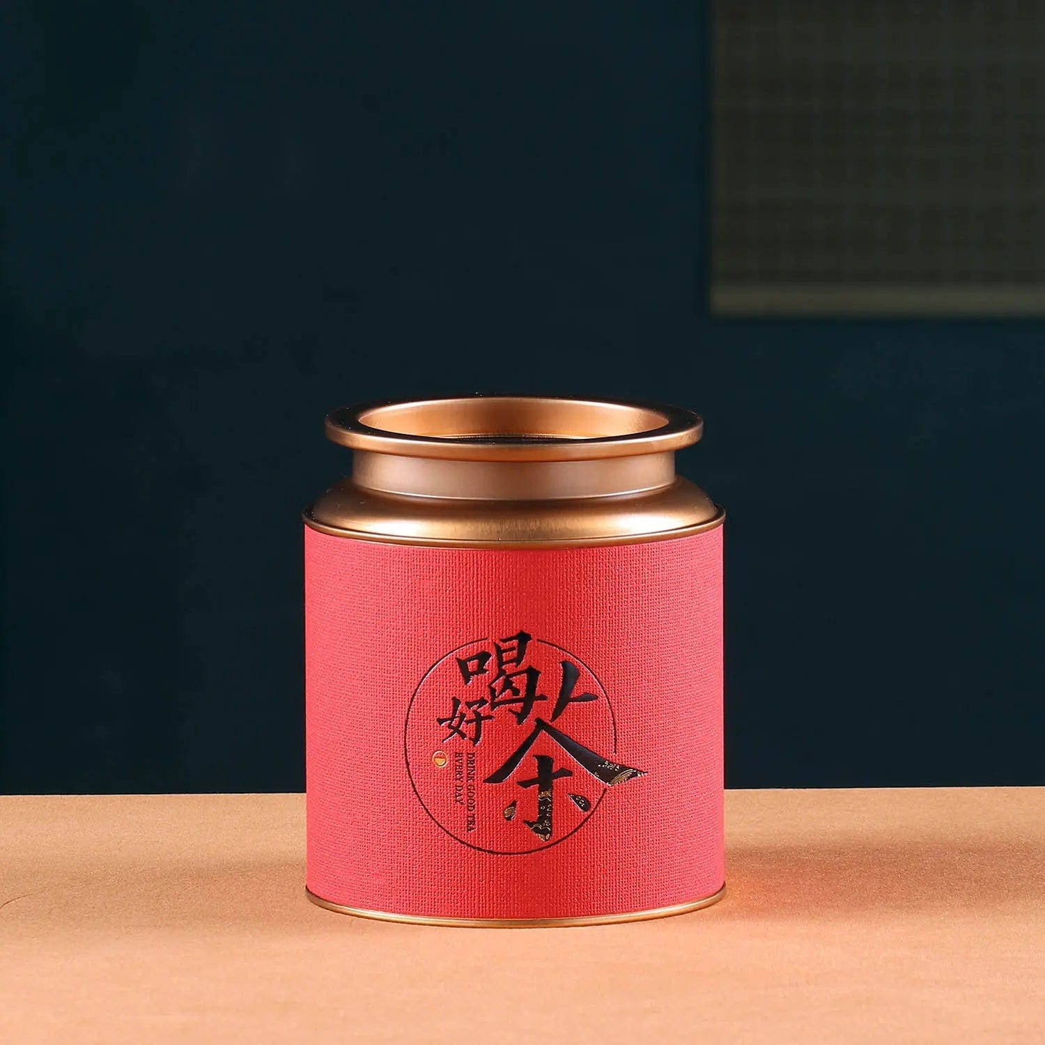 Design Tea Box in Metal with Chinese Patterns
