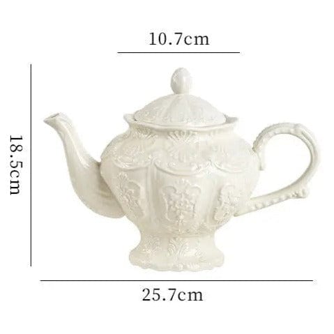 Elegant 1L English Porcelain Teapot