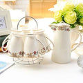 Elegant White English Porcelain Teaset