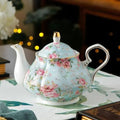 English Blue Floral Porcelain Teapot 400 ml