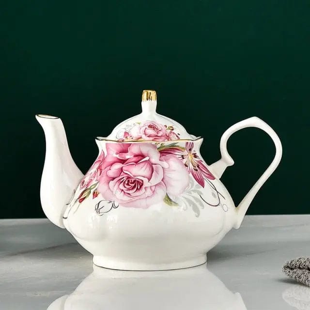 English White Porcelain Teapot 400ML