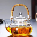 Glass Teapot with Bamboo Handle 600ML