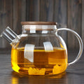 Glass Teapot with Bamboo Lid 1L