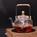 Glass Teapot with Copper Handle, 700 ml