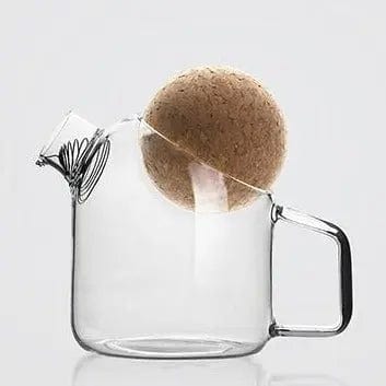Glass Teapot with Cork Pattern 250ML - 750ML