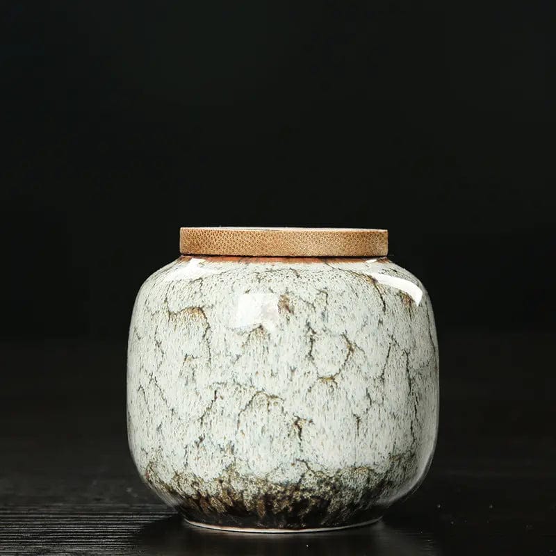Iris Design Ceramic Tea Box
