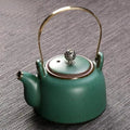 Japanese Antique Green Ceramic Teapot 250 ml