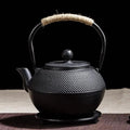 Japanese Black Enameled Cast Iron Teapot 600ML - 1.2L