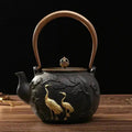 Japanese Cast Iron Teapot Bergamot Taps 1.1L