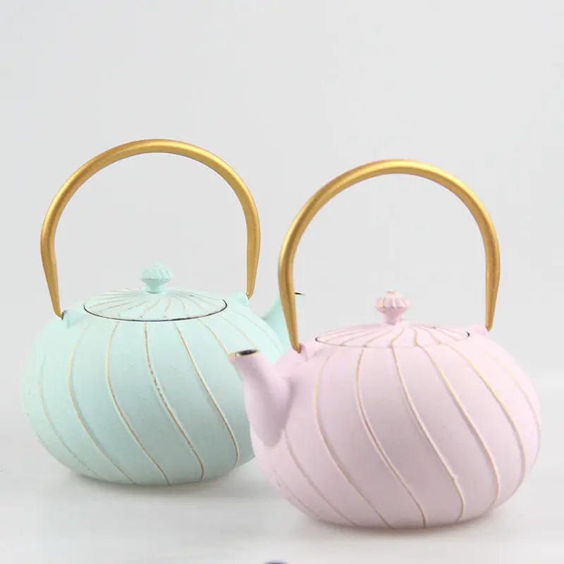 Japanese Cast Iron Teapot Modern Design 1.2L