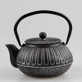 Japanese Cast Iron Teapot with Rectangular Pattern 600 ml