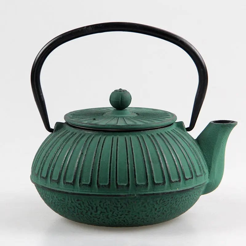 Japanese Cast Iron Teapot with Rectangular Pattern 600 ml