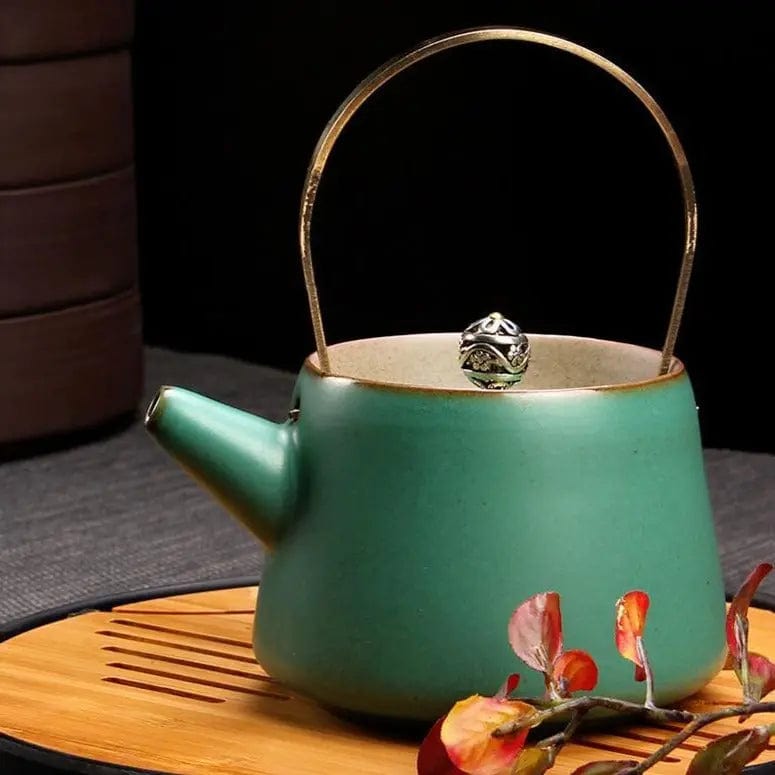 Japanese Ceramic Teapot with Design 210 ml