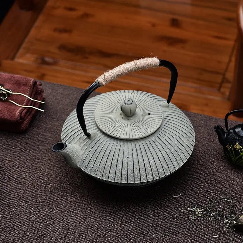 Japanese Flat Cast Iron Teapot 800ml