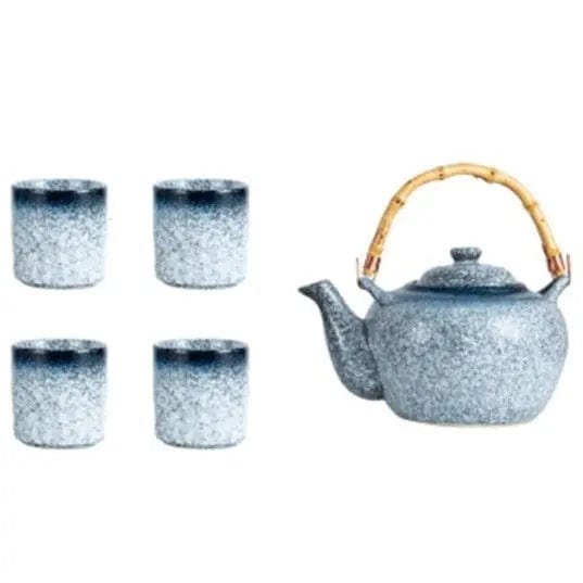 Japanese Gray Ceramic Bamboo Teapot 500ML