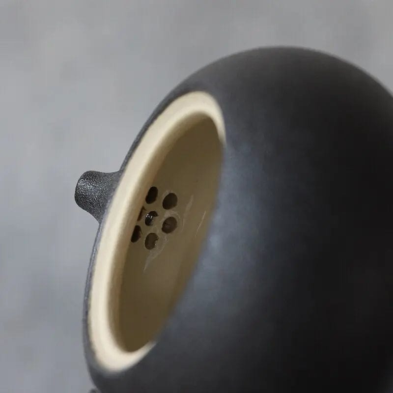 Japanese Kyusu Black Ceramic Teapot 150 ml