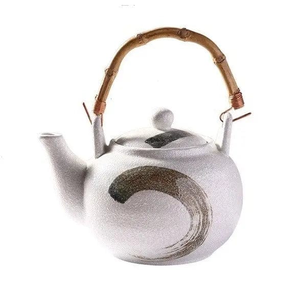 Japanese White Ceramic Teapot 700ML