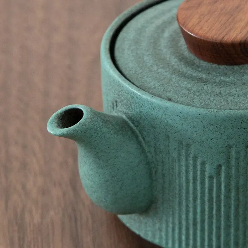 Kyusu Turquoise Chinese Ceramic Teapot 150ML