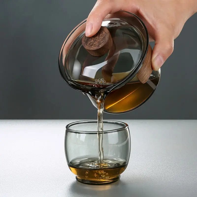 Luxury Gaiwan Glass Teapot 230 ml